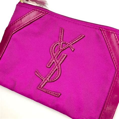 ysl cosmetic bag pink|YSL makeup pouch.